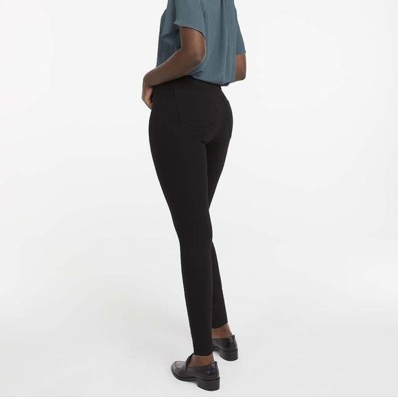 Reitmans Black Pull On Ponte Leggings Black Skinny Pants New NWT Office Capsule - Picture 2 of 11